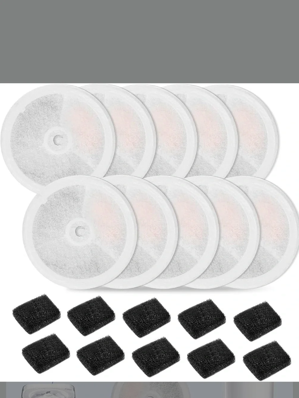 10 Pack Upgraded Filter Unit 3.0 Pet Cat Water Fountain Filters Fit